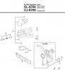 Shimano SL Shift Lever - Schalthebel Ersatzteile SL-S700 -3093 ALFINE Rapidfire Lever