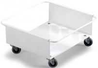 Werkstatt & Lagerung TROLLEY 90 WEIß FÜR ABFALLBEHÄLTER 90L