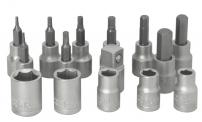 Werkstatt & Lagerung VAR SATZ M.12 BIT-EINSÄTZEN ADAPTER,Sternantrieb-BITS