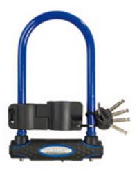 Fahrradzubehör BÜGELSCHLOß/8195COL MIT HALTER BLAU 210MMX110X13MM BLAU