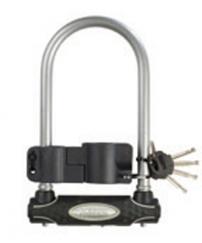 Fahrradzubehör BÜGELSCHLOß/8195COL MIT HALTER GRAU 210MMX110X13MM GRAU