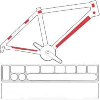 Fahrradzubehör SKIN ARMOR SCHUTZFOLIE SET M .