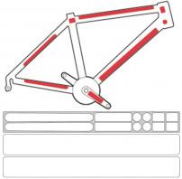 Fahrradzubehör SKIN ARMOR SCHUTZFOLIE SETL .