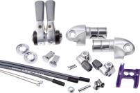 Antrieb und Schaltung LENKERENDSCHALTHEBELPAAR DURA ACE 2/3X9-FACH, HÜLLE HITECH-GRAU