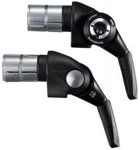 Werkstatt & Lagerung SCHALTHEBEL F. BAR-ENDS 2/3X11 (12) KPL. M. KABEL HIGH TECH GRAU