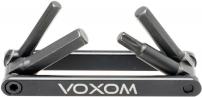 Freizeit Voxom Multifunktionswerkzeug WKl6 schwarz, 4 Funktionen 4mm, 5mm, 6mm, T25