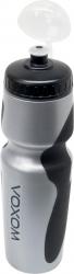 Freizeit Voxom Wasserflasche F3 silber-schwarz, 700ml 