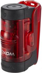 Freizeit Voxom Rücklicht Lh4 schwarz, Li-poly Batterie (3,7V, 430mAh) 20 Lumen