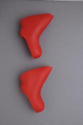 Freizeit Brems-/Schalthebel Griffgummis rot, für Campagnolo Ergo V2 Medium/Soft - Campagnolo g2