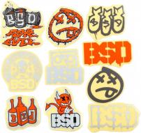 Freizeit BSD 10er Pack gemischte Sticker mit Tüte 2022 Designs 