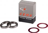 Freizeit Ersatz-Lagerkit für CEMA Innenlager rot / 30 mm / Keramik