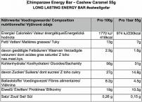 Freizeit CHIMPANZEE Energie-Riegel Cashew-Karamel 55g je Riegel 20 Stück pro Verpackungseinheit