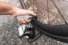 Freizeit CO2 Fahrradpumpe Twin Speed Drive CNC schwarz-glänzend 25g