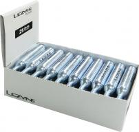 Freizeit Lezyne Display Box mit CO2 Ersatz- Kartuschen, silber, Display-weiß 25g, 30Stk.
