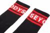 Freizeit Odyssey Socken Futura Crew schwarz / rot gestreift 