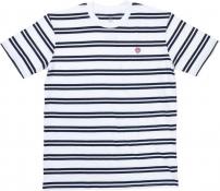 Freizeit T-Shirt Stitched Monogram navy/weiß mit rot S