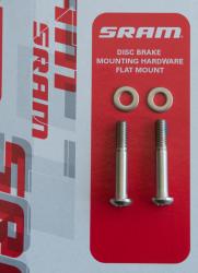 Freizeit Schrauben für Flat Mount Bremssattel Titanium / 17 mm