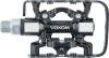 Freizeit Voxom Touring SPD-Pedale Pe18 schwarz, beidseitig (Plattform/Spd) Cr-Mo Achse, Aluminium-Körper