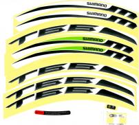 Werkstatt & Lagerung SATZ FELGENAUFKLEBER  LIMETTENGRÜN WH-MT66-29W FÜR FELGE WEISS
