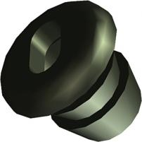 Werkstatt & Lagerung KABELNIPPEL NR. 803/80 SCHWARZ