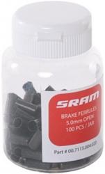 Anbauteile ENDHUELSEN SCHWARZ OFFEN 5,0MM 100 ST.