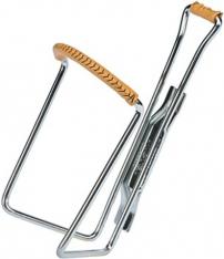 Fahrradzubehör ZEFAL TRINKFLASCHENHALTER VINTAGE CHROMSTAHL LEDER