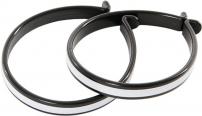 Werkstatt & Lagerung CONTEC HOSENSPANGEN PAAR REFLEXSTREIFEN SCHWARZ