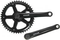 Werkstatt & Lagerung ALU KRG 1/2 X 3/32,4-KANT 46 Z. SCHWARZ 170MM