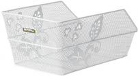 Fahrradzubehör HR-SCHULKORB CENTO FLOWER WEISS,ENGMASCHIG, GR. L