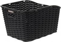 Fahrradzubehör H.R. KORB WEAVE WP RATTAN LOOK, SCHWARZ