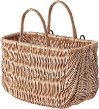 Fahrradzubehör BASIL WEIDENKORB SWING ZUM EINHAENGEN VO.UND HI.