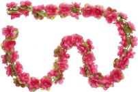 Fahrradzubehör BASIL BLUMENGIRLANDE 170CM LANG,FUCHSIA