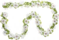 Fahrradzubehör BASIL BLUMENGIRLANDE 170CM LANG,WEISS