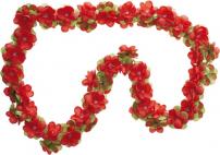Fahrradzubehör BASIL BLUMENGIRLANDE 170CM LANG,ROT