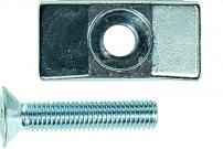 Fahrradzubehör ALULASCHE BREIT F 15/3 M. SCHRAUBE M10X50