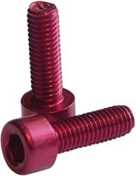 Werkstatt & Lagerung ALU-SCHRAUBEN M5/15 ROT ELOXIERT