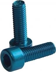 Werkstatt & Lagerung ALU-SCHRAUBEN M5/15 BLAU ELOXIERT