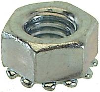 Werkstatt & Lagerung BACH SECHSKANTMUTTER M6 ZINK,M.ZAHNSCHEIBE A100ST