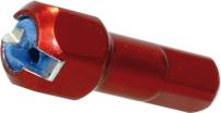 Werkstatt & Lagerung ABS-SPEICHENNIPPEL 2MM. 15,00MM ALU ROT