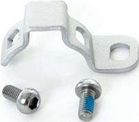 Gabel und Hinterraddämpfer GEGENHALTER F. ROLLENBR. 28" SILBER RST