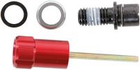 Rebound Adjuster Knob/Bolt Kit, Aluminum Red, Short
