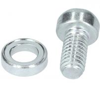 Werkstatt & Lagerung KABELKLEMMSCHRAUBE + SCHEIBE SILBER BR-R353