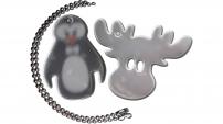 Werkstatt & Lagerung 4-ACT REFLEXANHAENGER PINGUIN + ELCH MIT KETTE