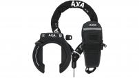 Fahrradzubehör AXA RAHMENSCHLOSS-SET BLOCK XXL + KETTE/TASCHE