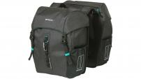 Fahrradzubehör BASIL DOPPELT. DISCOVERY 365D, SCHWARZ MELEE, 18L