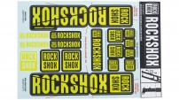 Werkstatt & Lagerung DEKOR SET ROCKSHOX 35 MM DUAL CROWN GELB 2018+