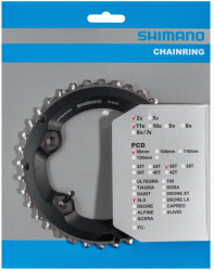 Shimano  Chainring 36T-BC for 36-26T B B