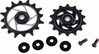 Sram  REAR DERAILLEUR PULLEY KIT XXSL T-TYPE EAGLE AXS (INCLUDES 14T UPPER AND 16T LOWER SILVER METAL SPIDER PULLEY,2 T25 ALUMINUM PULLEY BOLTS)