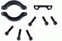 Sram  STEM BOLT AND CLAMP KIT TRUVATIV ATMOS (BLACK Sternantrieb BOLTS 4PCS M5x18, 2PCS M5X15, CLAMPS & SPACER)
