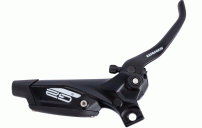 Sram  DISC BRAKE LEVER ASSEMBLY - ALUMINUM LEVER (ASSEMBLED, NO HOSE, INCLUDES BARB & OLIVE) DIFFUSION BLACK ANO- G2 R (A2)

